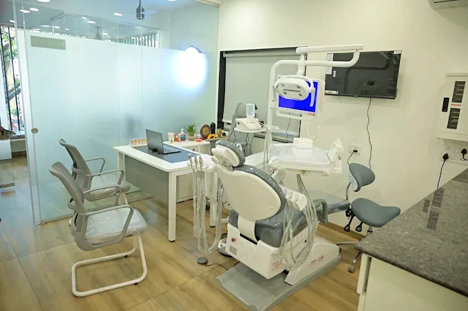 Modern dental treatment room at Vidmahi Bright Smile in Nigdi, Pune